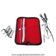 Hegar dilator set 2pcs3-4,17-18,mathieu speculum collin 3pcs