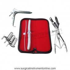 Hegar dilator set 2pcs3-4,17-18,mathieu,speculum,collin 3pcs,grave large,