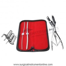 Hegar dilator set 2pcs 3_4,7_8 mathieu speculum collin 3pcs