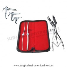 Hegar dilator set 2pcs 3_4,7_8 mathieu speculum grave 3pcs