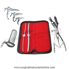 Hegar dilator set 2pcs 3_4,7_8 mathieu speculum grave 3pcs collin large