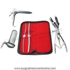 Hegar dilator set 2pcs 3_4,7_8 mathieu speculum grave small collin medium