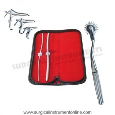 Hegar dilator set 2pcs 3_4,7_8 wartenberg pinwheel grave 3pcs