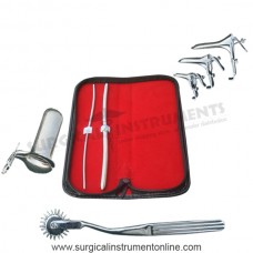 Hegar dilator set 2pcs 3_4,7_8 wartenberg pinwheel grave 3pcs collin large