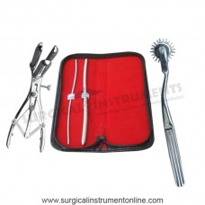 Hegar dilator set 2pcs 3_4,7_8 wartenberg pinwheel mathieu speculum