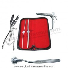 Hegar dilator set 2pcs 3_4,7_8  pinwheel mathieu speculum grave large