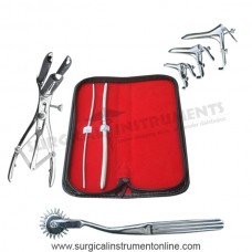 Hegar dilator set 2pcs 3_4,7_8  pinwheel mathieu speculum grave 3pcs