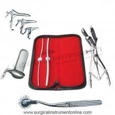 Hegar dilator set 2pcs 3_4,7_8  pinwheel mathieu speculum grave 3pcs collin large