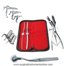 Hegar dilator set 2pcs 3_4,7_8  pinwheel mathieu speculum grave 3pcs collin collin 3pcs