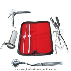 Hegar dilator set 2pcs 3_4,7_8  pinwheel mathieu speculum grave large collin large