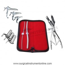 Hegar dilator set 2pcs 3_4,9_10 mathieu speculum grave 3pcs collin 3pcs