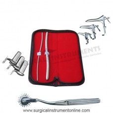 Hegar dilator set 2pcs 3_4,9_10 wartenbery pinwheel grave 3pcs collin 3pcs