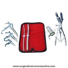 Hegar, uterine dilator set 2pieces 5-6,11-12,mathieu speculum, grave 3pcs, collin large