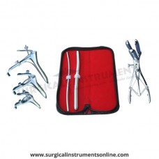 Hegar, uterine dilator set 2pieces 5-6,11-12,mathieu speculum, grave 3pcs