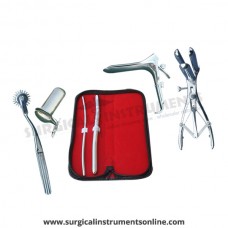 Hegar, uterine dilator set 2pieces 5-6,11-12, pinwheel, mathieu, grave large, collin large