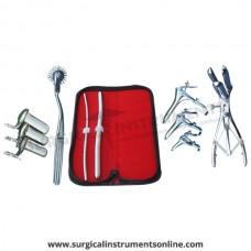 Hegar, uterine dilator set 2pieces 5-6,11-12, pinwheel, mathieu, grave 3pcs, collin 3pcs