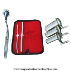 Hegar, uterine dilator set 2pieces 5-6,11-12, pinwheel, collin 3pcs