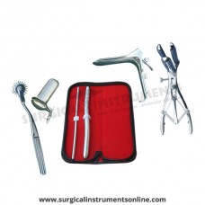 Hegar, uterine dilator set 2pieces 5-6,13-14, pinwheel,mathieu, grave large, collin large