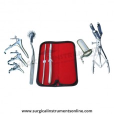 Hegar, uterine dilator set 2pieces 5-6,13-14, pinwheel,mathieu, grave 3pcs, collin large