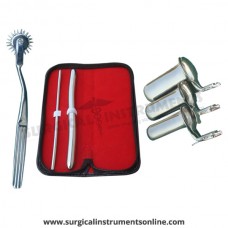 Hegar, uterine dilator set 2pieces 5-6,13-14, pinwheel, collin 3pcs