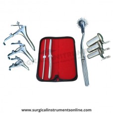Hegar, uterine dilator set 2pieces 5-6,13-14, pinwheel, grave 3pcs, collin 3pcs
