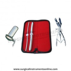 Hegar, uterine dilator set 2pieces, 5-6,15-16, mathieu speculum, collin large