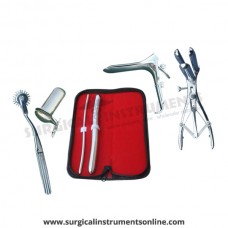 Hegar uterine dilator set 2pieces, 5-6,15-16, pinwheel, mathieu, grave large, collin large
