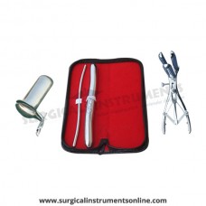 Hegar uterine dilator set 2pieces, 5-6,17-18, mathieu speculum, collin large