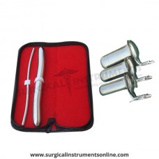 Hegar uterine dilator set 2piece, 5-6,17-18, collin 3pcs