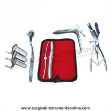 Hegar uterine dilator set 2piece, 5-6,17-18, pinwheel, mathieu, collin 3pcs, grave large