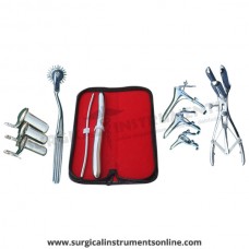 Hegar uterine dilator set 2piece, 5-6,17-18, pinwheel, mathieu, grave 3pcs, collin 3pcs