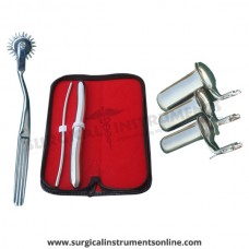 Hegar uterine dilator set 2piece, 5-6,17-18, pinwheel, collin 3pcs
