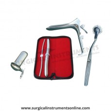Hegar uterine dilator set 2piece, 5-6,17-18, pinwheel, grave large, collin large