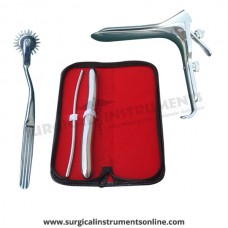 Hegar uterine dilator set 2piece, 5-6,17-18, pinwheel, grave large