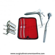 Hegar uterine dilator set 2 pieces,5-6,7-8 , wartenberg pinwheel,collin 3pcs, grave large