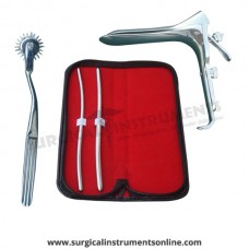 Hegar uterine dilator set 2 pieces,5-6,7-8 , wartenberg pinwheel, grave large
