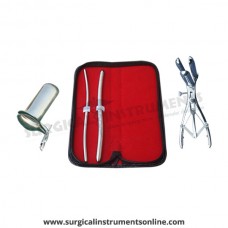 Hegar, uterine dilator set 2pieces 5-6,9-10, mathieu speculum, collin large