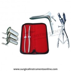 Hegar, uterine dilator set 2pieces 5-6,9-10, mathieu speculum, grave large, collin 3pcs
