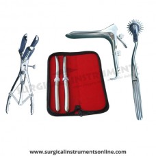Hegar uterine dilator set 2 Pieces, 11-12,13-14, wartenberg pinwheel, mathieu speculum, grave large