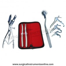 Hegar uterine dilator set 2 Pieces, 11-12,13-14, wartenberg pinwheel, mathieu speculum, grave 3pcs