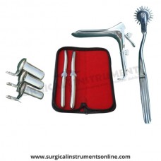 Hegar uterine dilator set 2 Pieces, 11-12,13-14, pinwheel, grave large, collin 3pcs