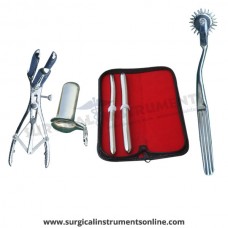 Hegar uterine dilator set 2 Pieces, 11-12,15-16, wartenberg pinwheel,mathieu speculum, collin large