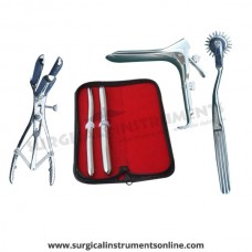 Hegar uterine dilator set 2 Pieces, 11-12,15-16, wartenberg pinwheel,mathieu speculum, grave large
