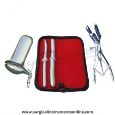 Hegar uterine dilator set 2 Pieces, 11-12,17-18, mathieu speculum, collin large
