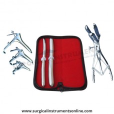 Hegar uterine dilator set 2 Pieces, 11-12,17-18, mathieu speculum, grave 3pcs