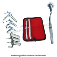 Hegar uterine dilator set 2 Pieces, 11-12,17-18, pinwheel, grave 3pcs, collin 3pcs
