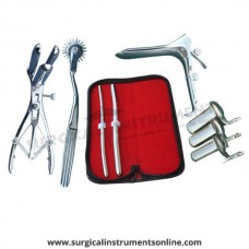 Hegar uterine dilator set 2 Pieces, 7-8,11-12, pinwheel, mathieu, grave large, collin 3pcs