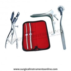 Hegar uterine dilator set 2 Pieces, 7-8,11-12, wartenberg pinwheel, mathieu speculum, grave large