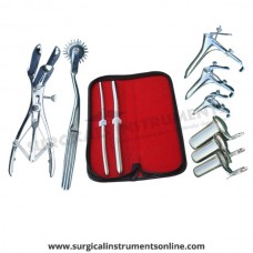 Hegar uterine dilator set 2 Pieces, 7-8,11-12, pinwheel, mathieu, grave 3pcs, collin 3pcs
