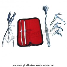 Hegar uterine dilator set 2 Pieces, 7-8,11-12, wartenberg pinwheel, mathieu speculum, grave 3pcs